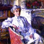 Maria van Rysselberghe in front of the Fire