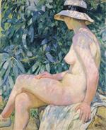 Nude with Panama Hat