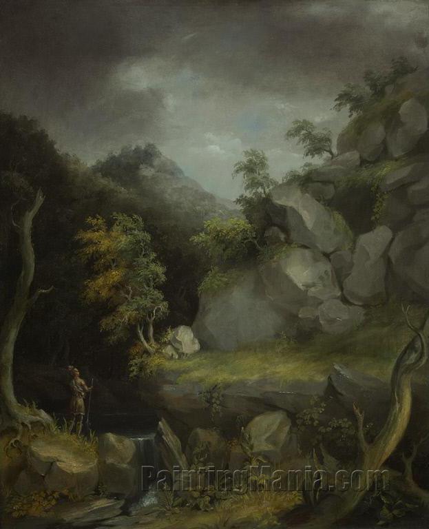 Landscape with Indian