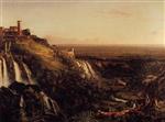 The Cascatelli, Tivoli, Looking Towards Rome (View of Rome from Tivoli)