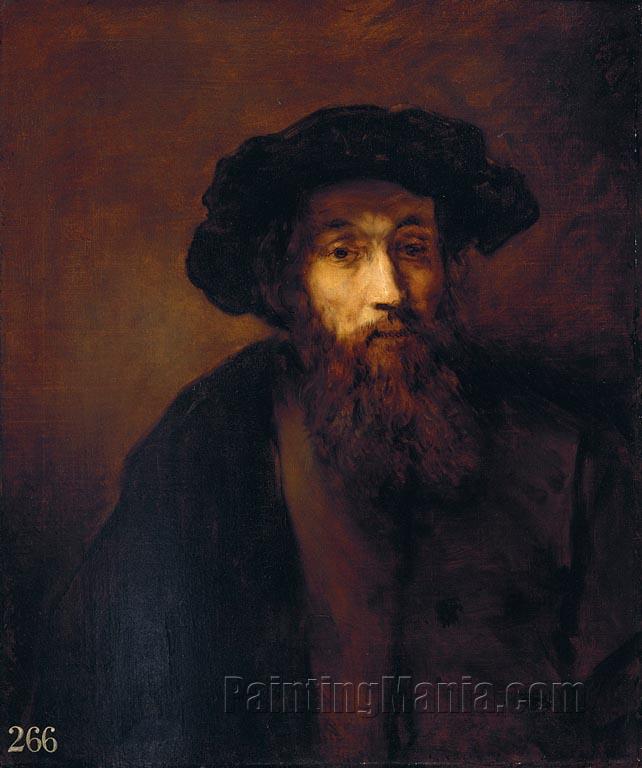 A Bearded Man in a Cap (after Rembrandt)