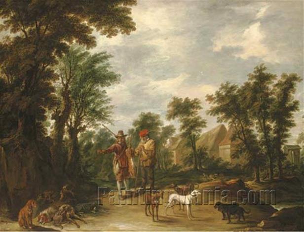 The Return from Shooting (after Teniers)