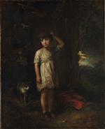 A Boy with a Cat - Morning