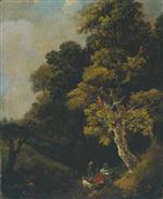 Landscape with Figures under a Tree
