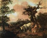 Landscape with a Woodcutter and Milkmaid