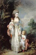 Mrs Elizabeth Moody with Her Sons Samuel and Thomas