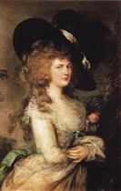 Portrait of Georgiana. Duchess of Devonshire