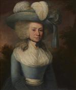 Portrait of a lady with with a feather hat