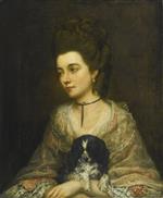 Portrait of a Lady Holding a Spaniel