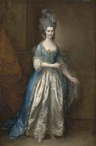 Portrait of Mrs. William Villebois in Masquerade Dress