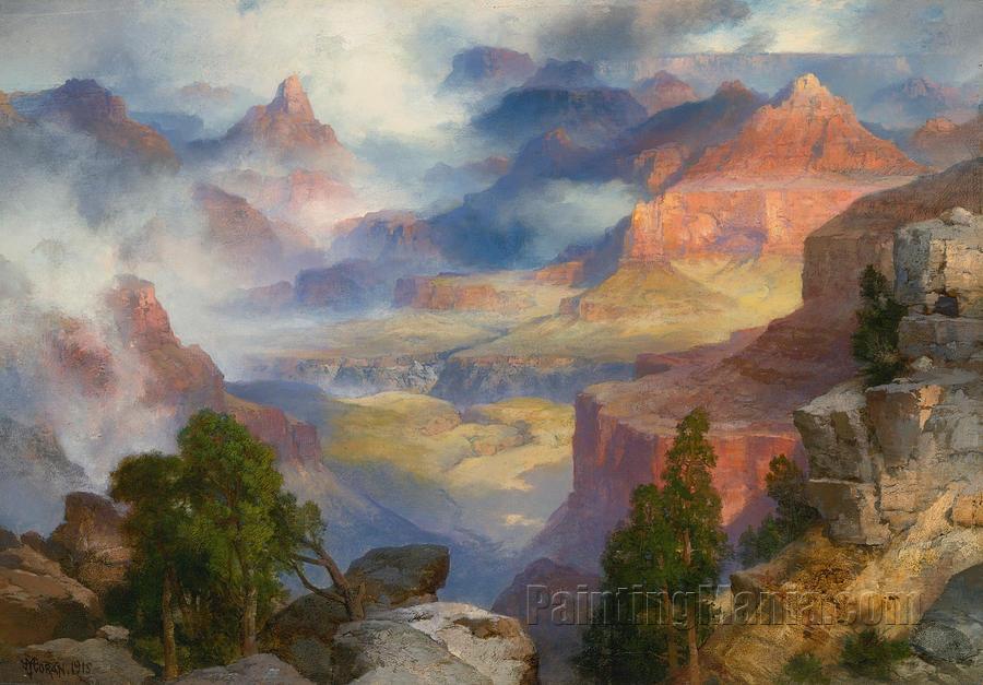 Grand Canyon in Mist