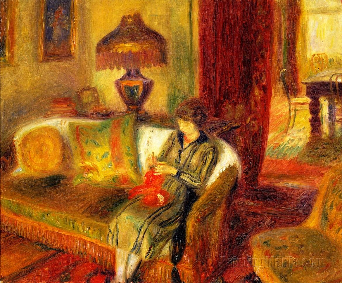 The Artist's Wife Knitting