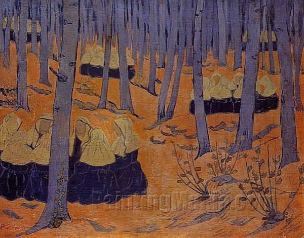 Breton Women, the Meeting in the Sacred Grove