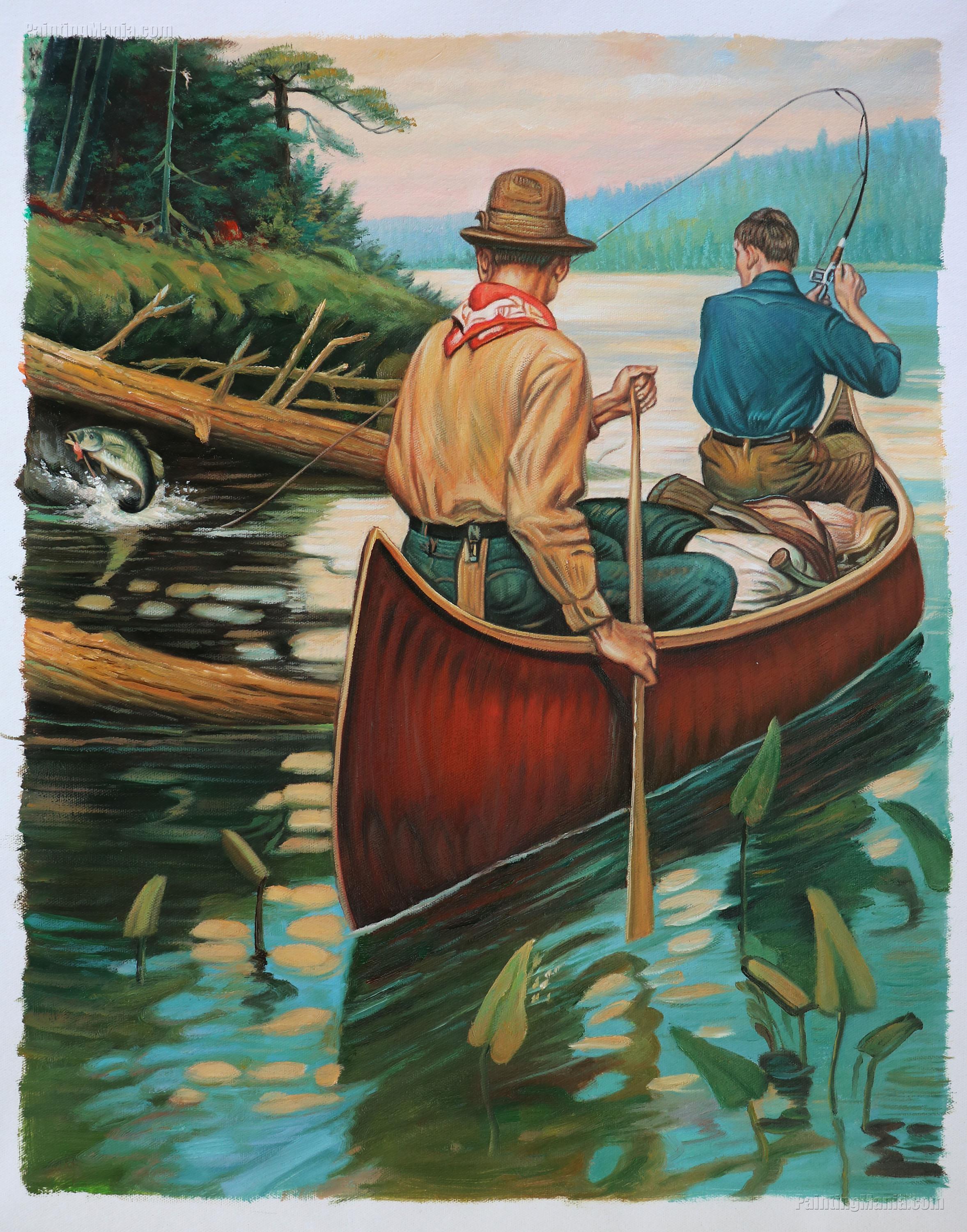 Canoe, Rowing, River