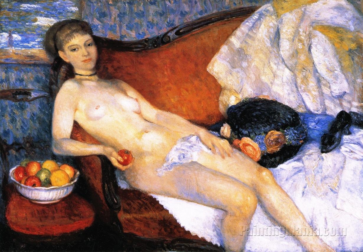 Nude with Apple