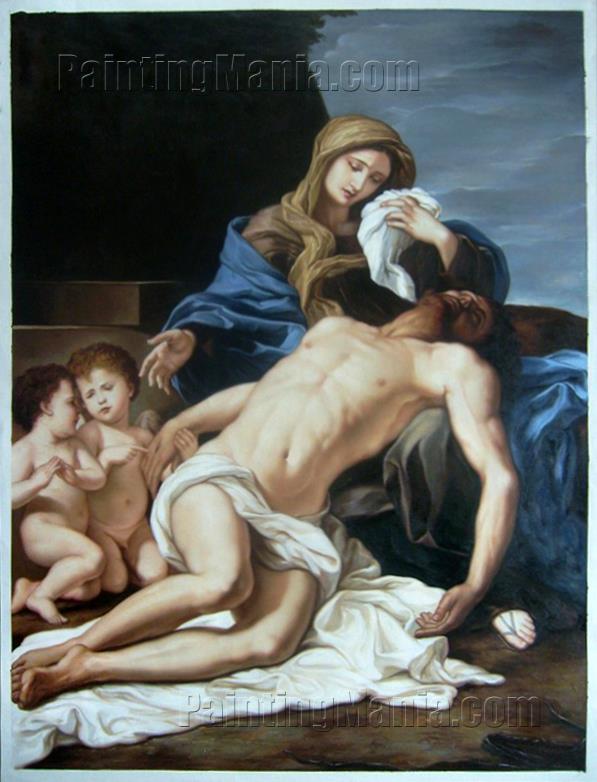 The Pieta (Mary Lamenting the Dead Christ) by Giovanni Battista Gaulli