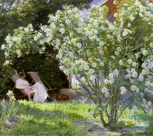 Roses (The Artist's Wife in the Garden at Skagen)