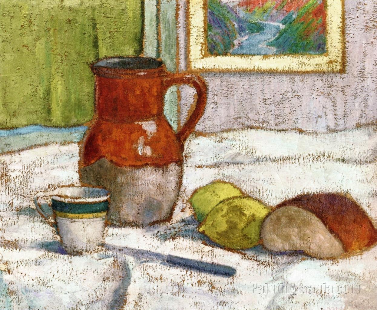 Still Life with Pitcher and a Cup