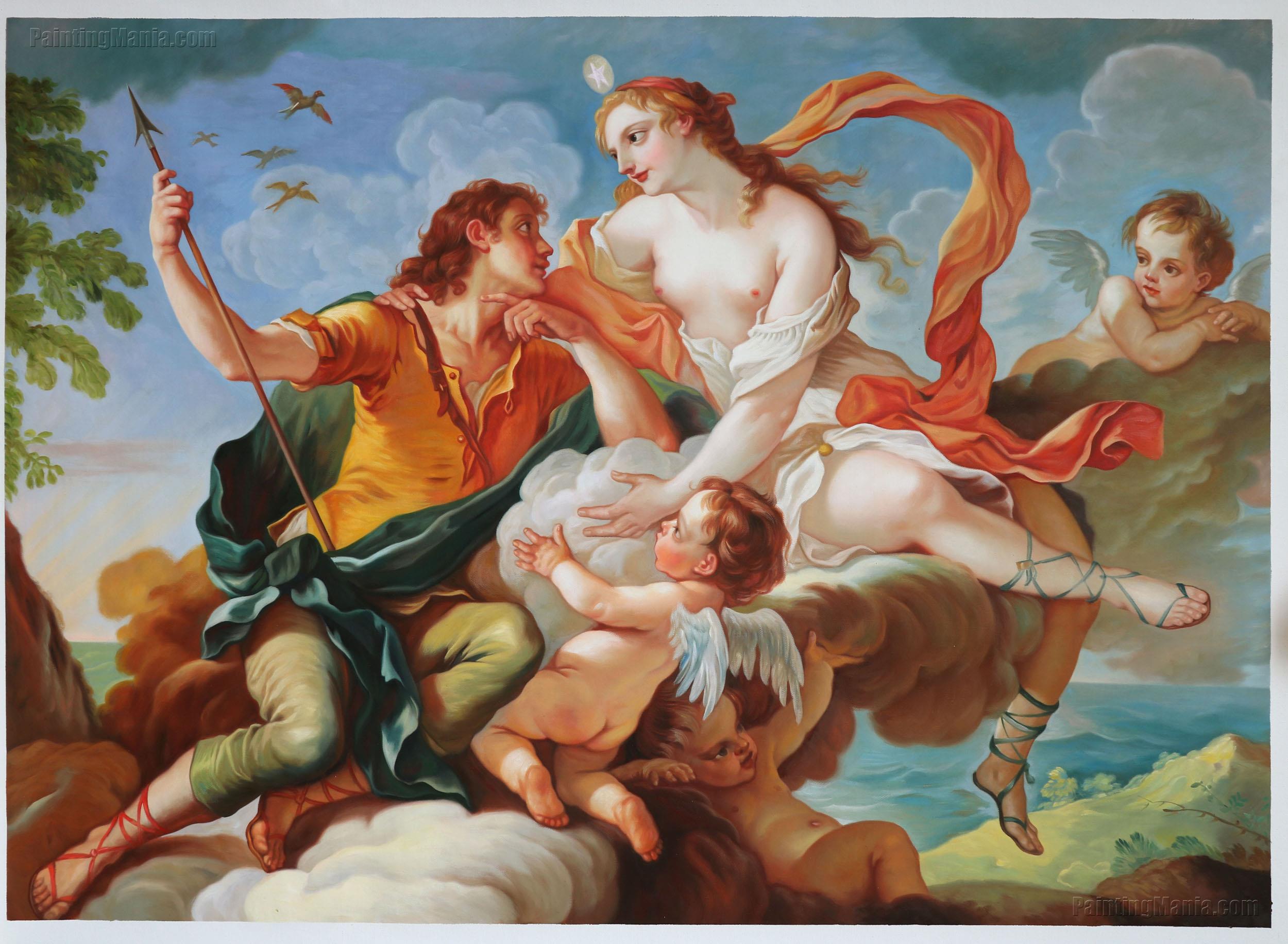 Venus and Adonis by Charles Joseph Natoire