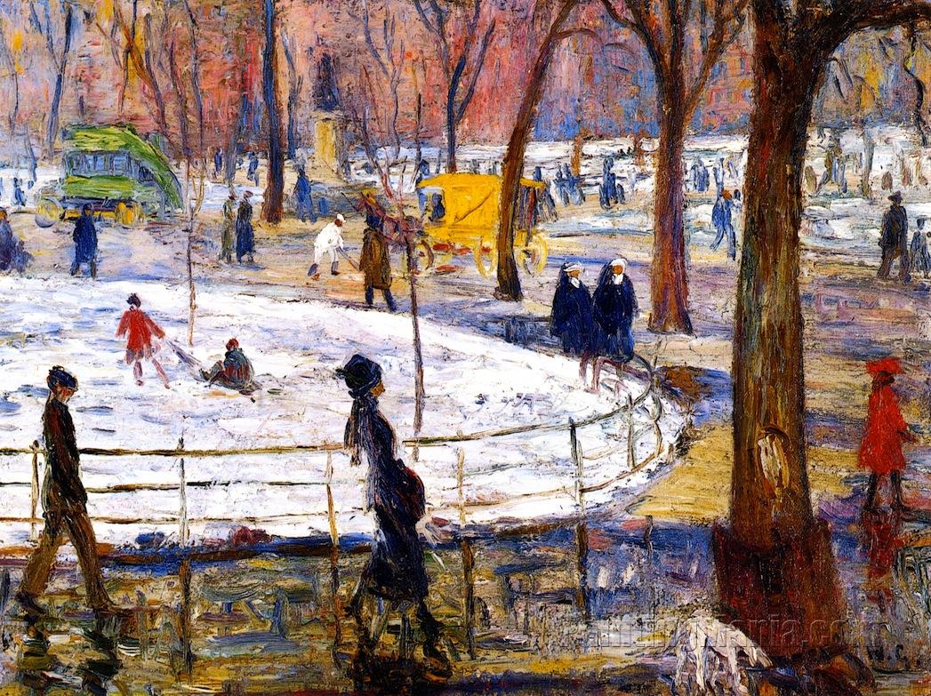 Winter, Washington Square Park
