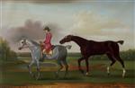 The Duke of Kingston's liver chestnut racehorse 'Jolly Roger'
