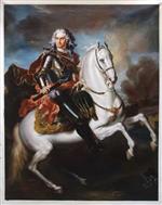 Equestrian portrait of August II the Strong by Louis de Silvestre