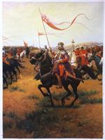 Polish Hussar by Jozef Brandt
