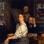 Portrait of Andries Bonger, His Wife and Emile Bernard