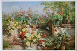 Rustic Garden in Blossom by Olga Wisinger-Florian