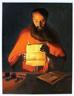 Saint Jerome Reading by Georges de la Tour