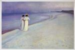 Summer Evening on Skagen's Southern Beach with Anna Ancher and Marie Kroyer