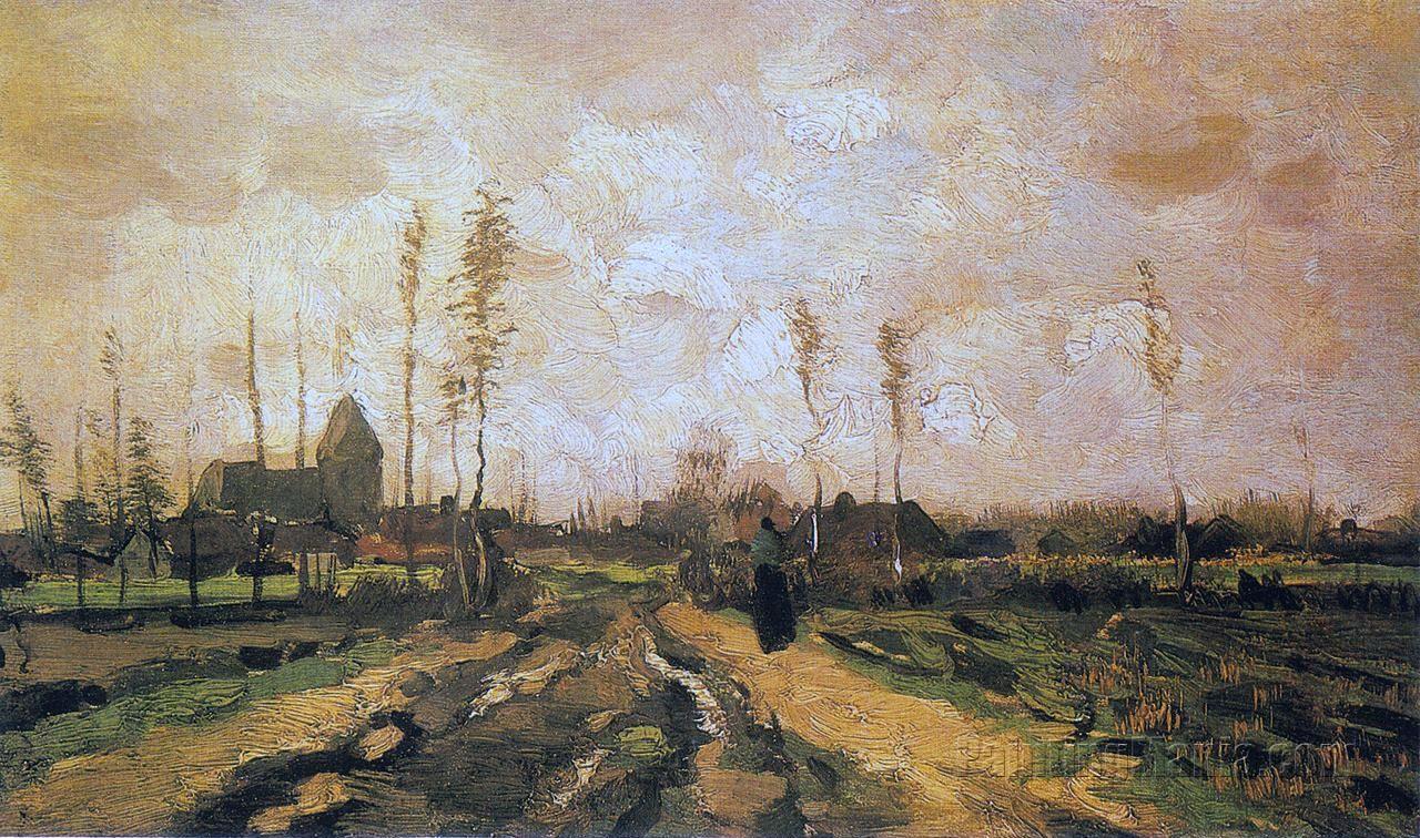 Landscape with Church and Farms