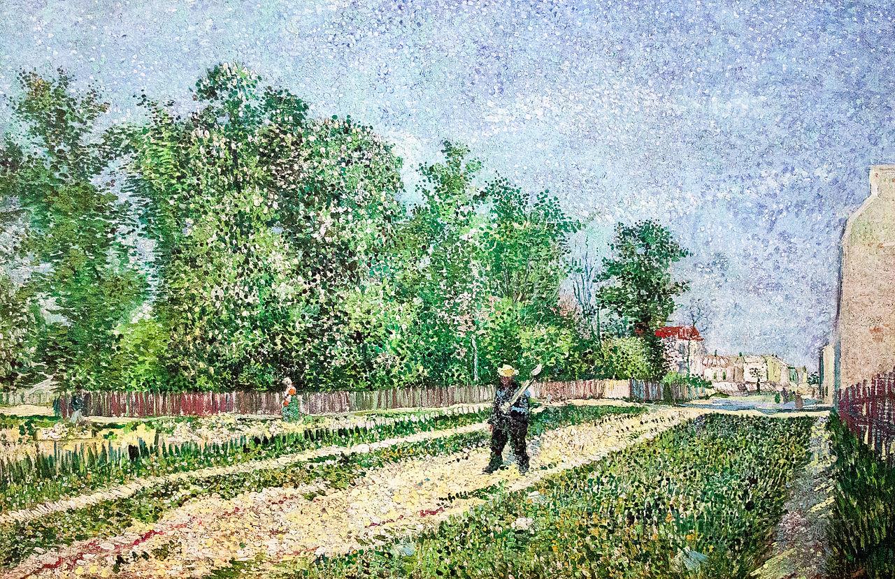 On the Outskirts of Paris (Road with Peasant Shouldering a Spade)