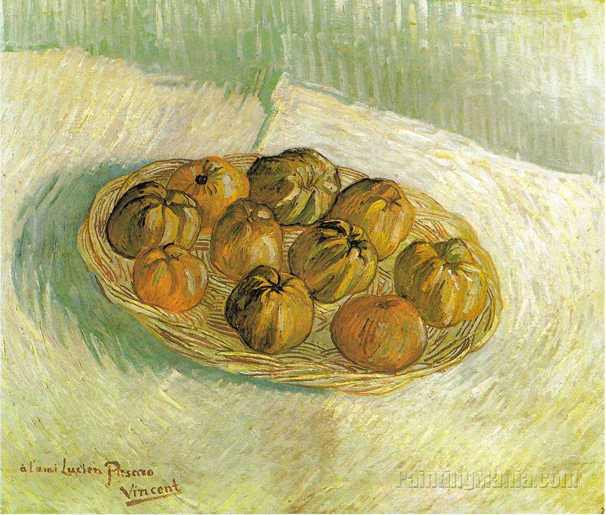 Still Life with Basket of Apples 1887