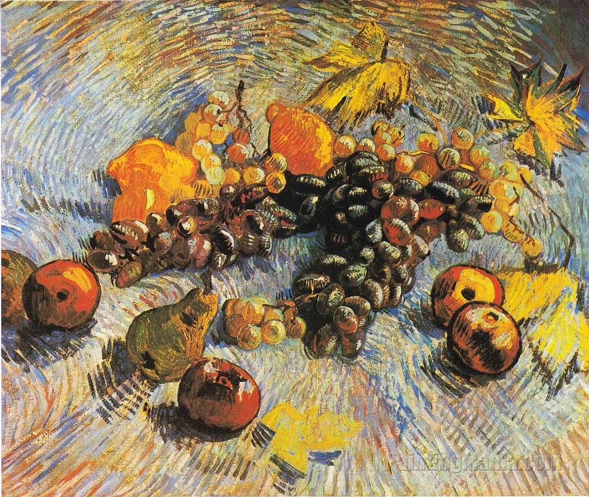 Still Life with Grapes, Apples, Lemons and Pear