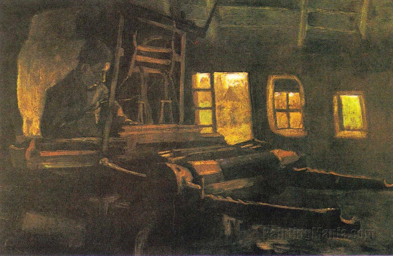 Weaver, in a Room with Three Small Windows