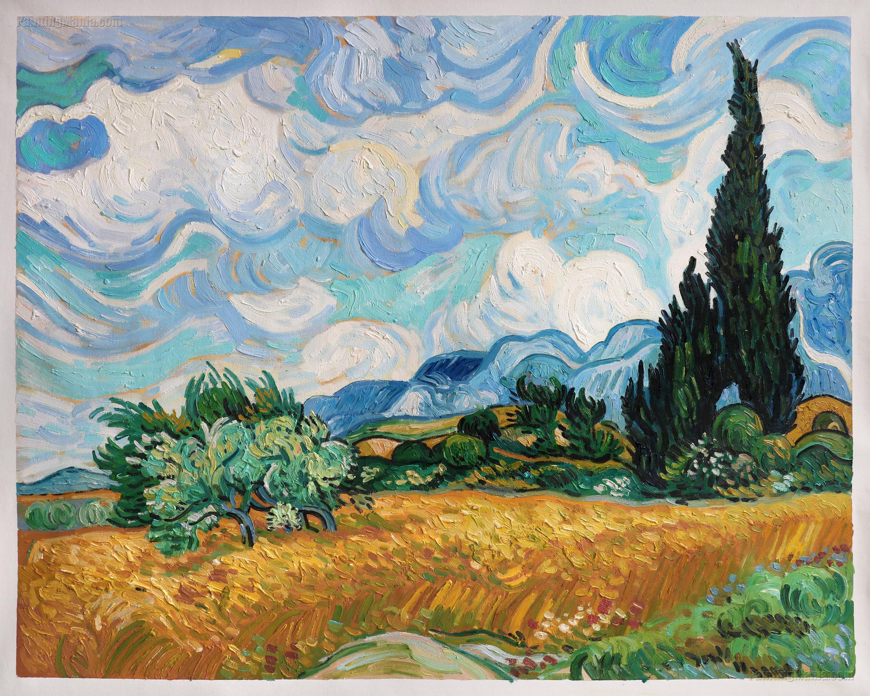 Wheat Field with Cypresses at the Haude Galline near Eygalieres