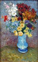 Flowers on a Blue Vase