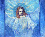 Half-Figure of an Angel (after Rembrandt)