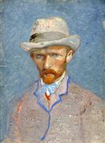 Self-Portrait with Grey Felt Hat