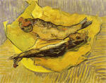 Still Life: Bloaters on a Piece of Yellow Paper