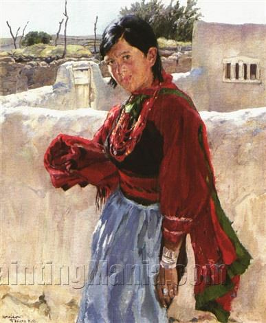 Indian Woman, Isleta, New Mexico