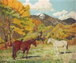 Cottonwood and Wild Horses