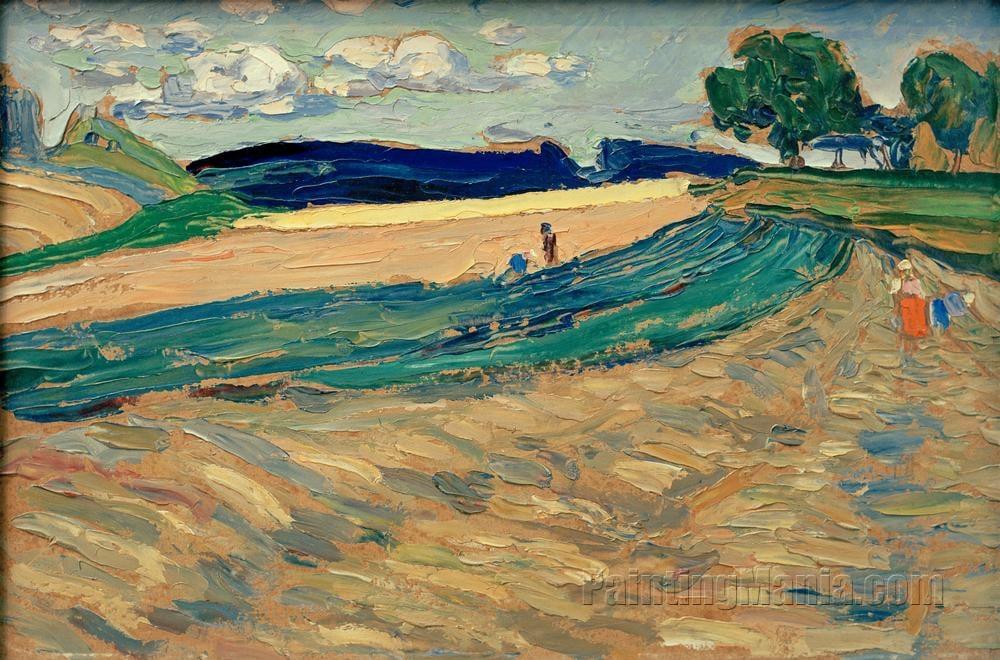 Upper Palatinate - landscape with yellow field