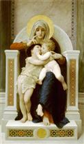 The Virgin. Jesus and Saint John Baptist 1875