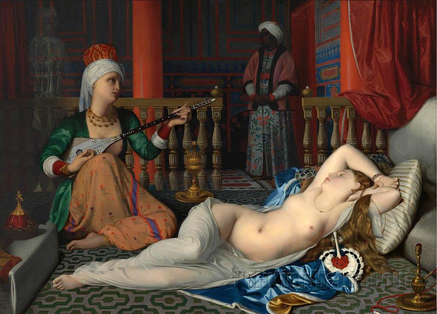 Odalisque with a Slave (Copy after Ingres)