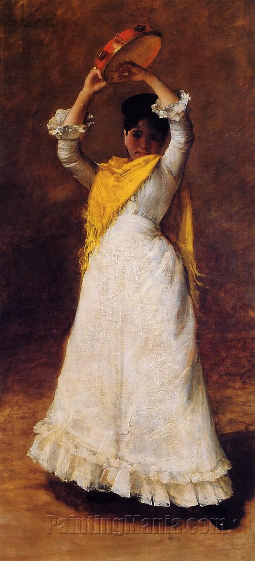 The Tamborine Girl (Mrs. Chase as a Spanish Dancer)