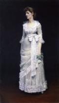 Lady in White Gown