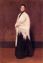 Portrait of Lady C. (Lady with a White Shawl)