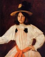 The Red Sash (Portrait of the Artist's Daughter)